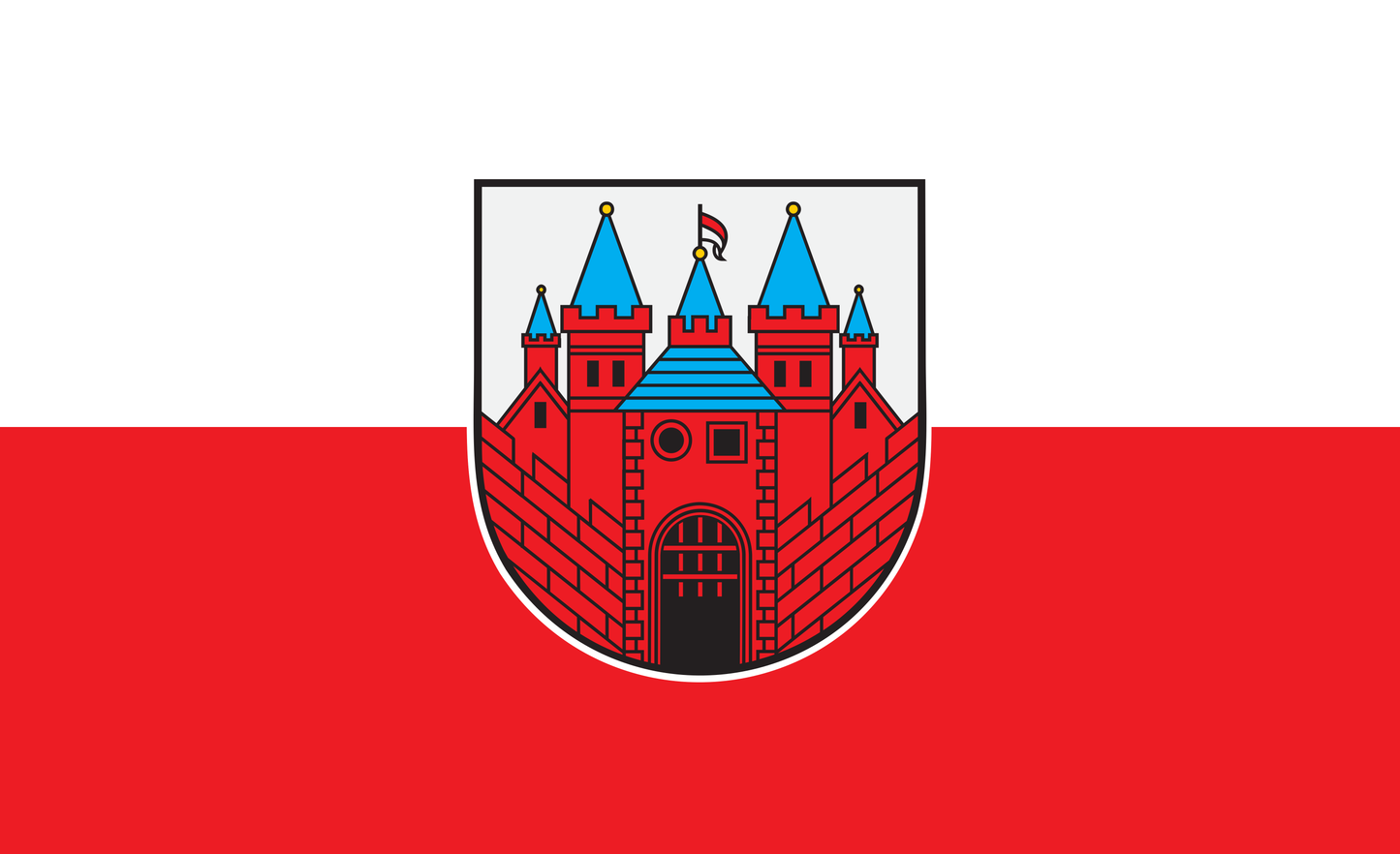 Bad Schmiedeberg Flagge, Sachsen