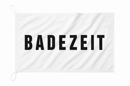 Badezeit Flagge – Strandgefühl wie auf Sylt