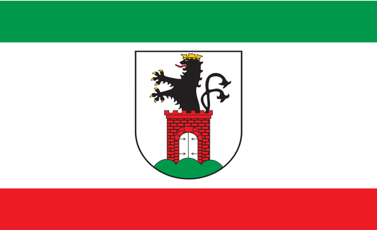 Bergen auf Rügen Flagge, Mecklenburg Vorpommern