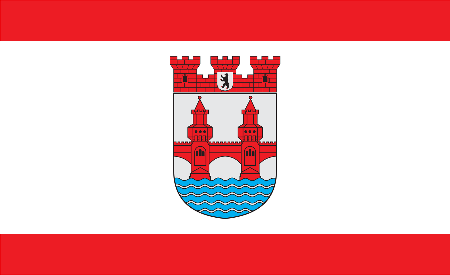 Berlin Friedrichshain-Kreuzberg Flagge