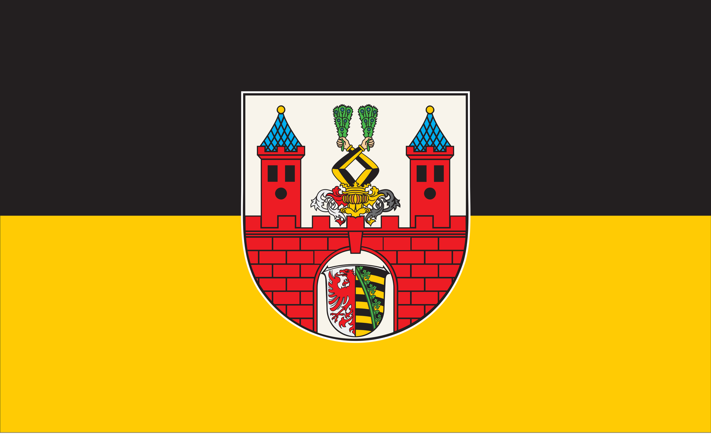 Bernburg Flagge, Sachsen