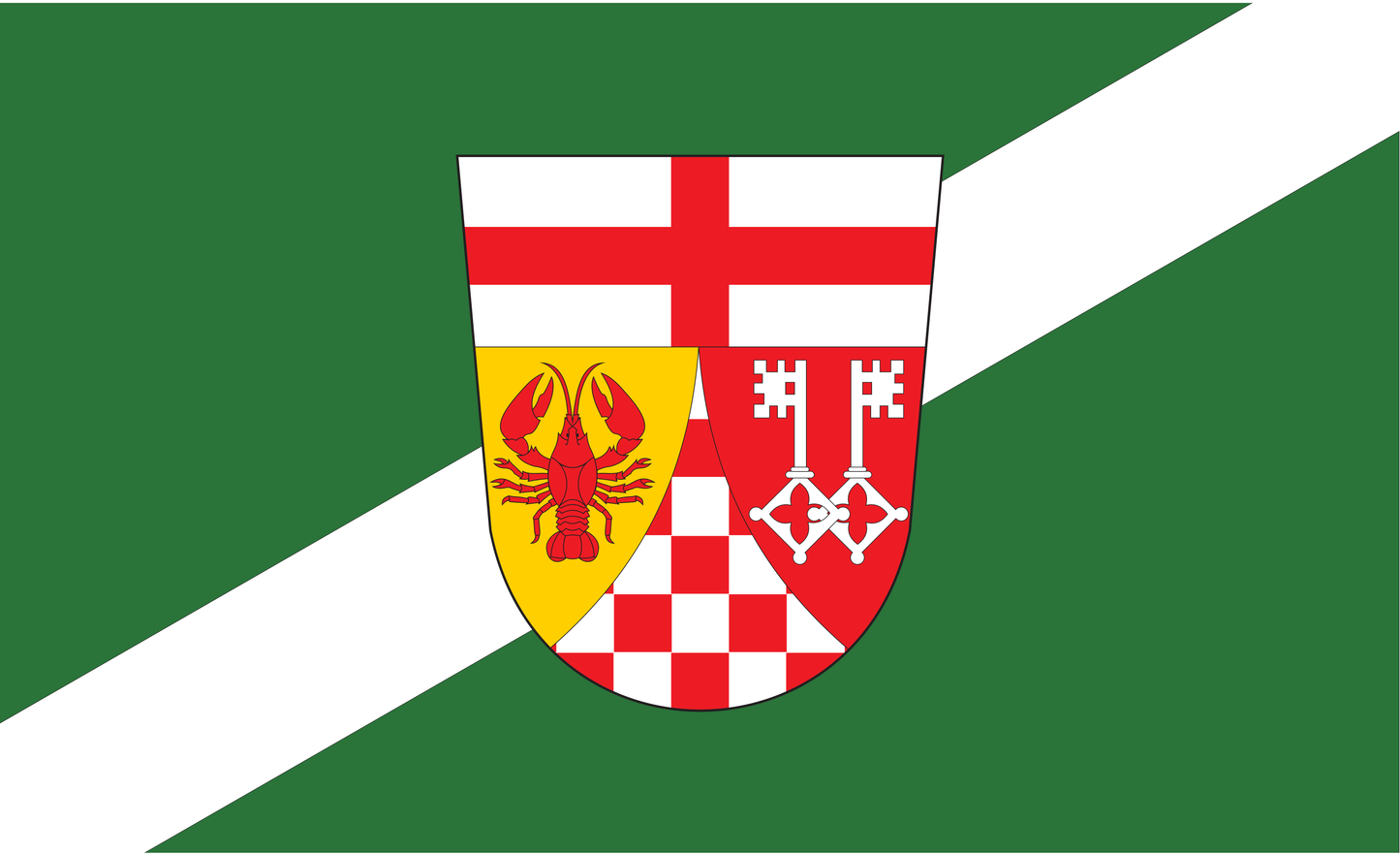 Bernkastel Wittlich Kreis Flagge Baden Württemberg