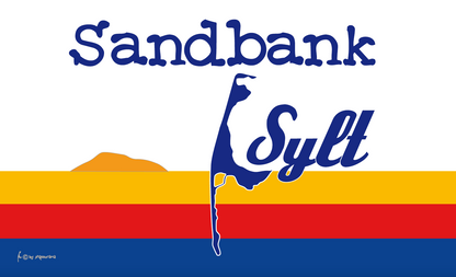 Drapeau du banc de sable de Sylt – Un air de mer du Nord chez vous