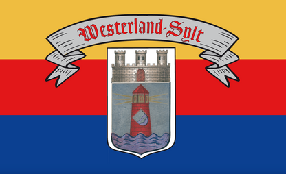 Drapeau de Westerland Sylt – Classique et historique en style frison