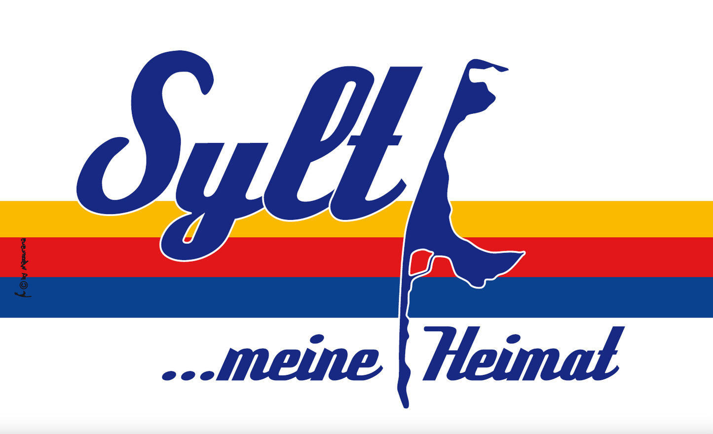 „Sylt ...meine Heimat“ Flagge – Deine Liebeserklärung an die Insel