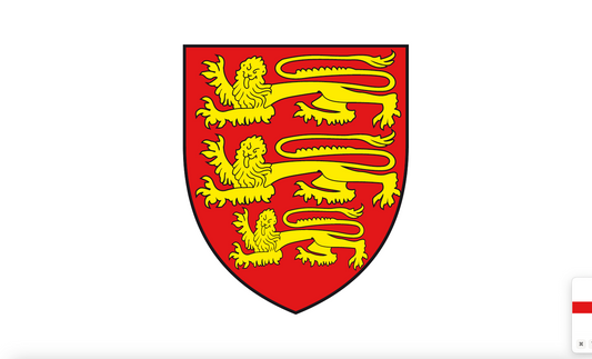 Englandflagge mit Wappen, GB, Großbitanienflagge, Nationalfahnen