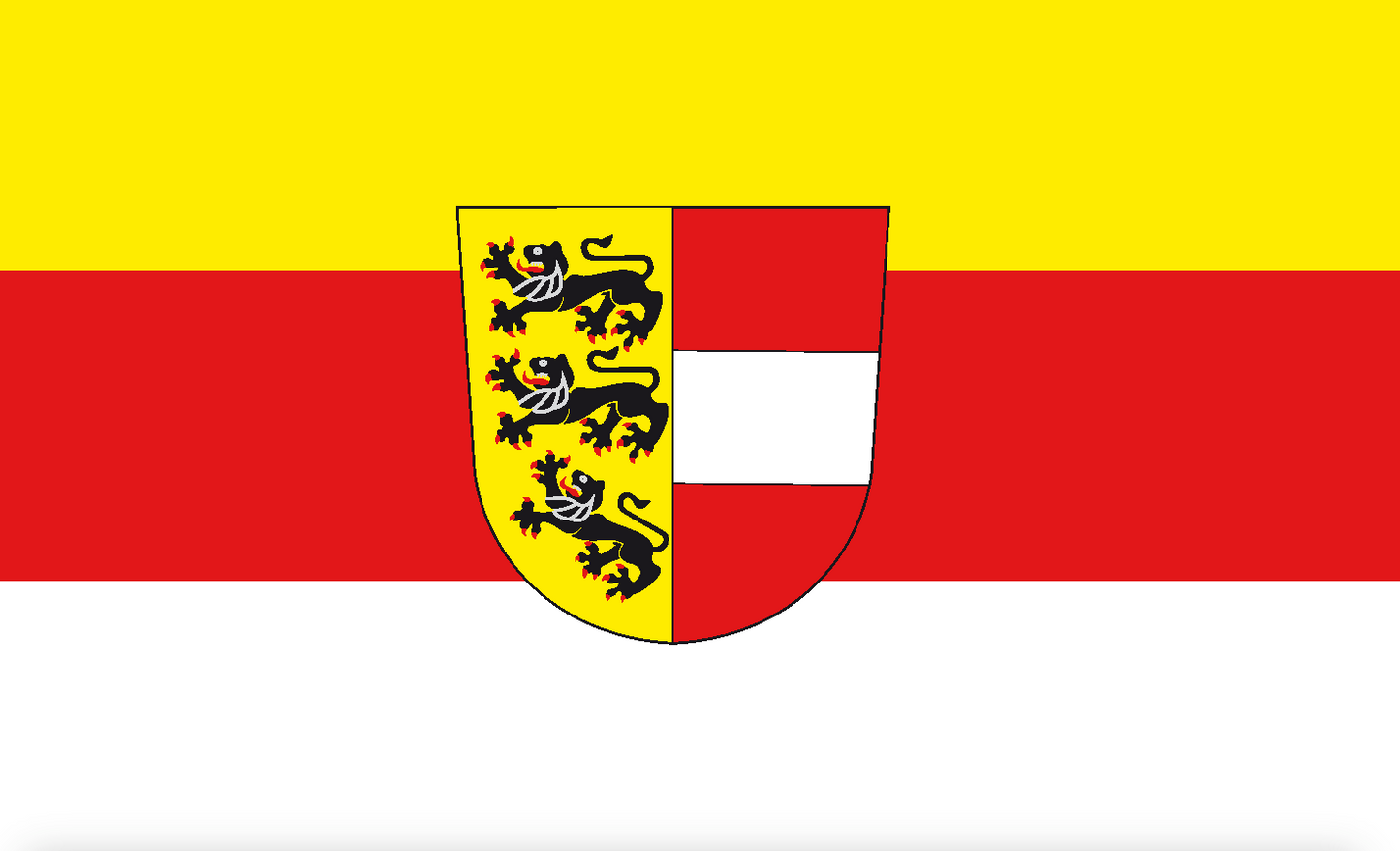 Kärntenflagge mit Wappen, Österreich, Kärnten, Nationalfahnen