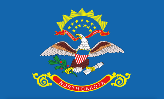 North Dakota flagge,USA, Nationalflaggen