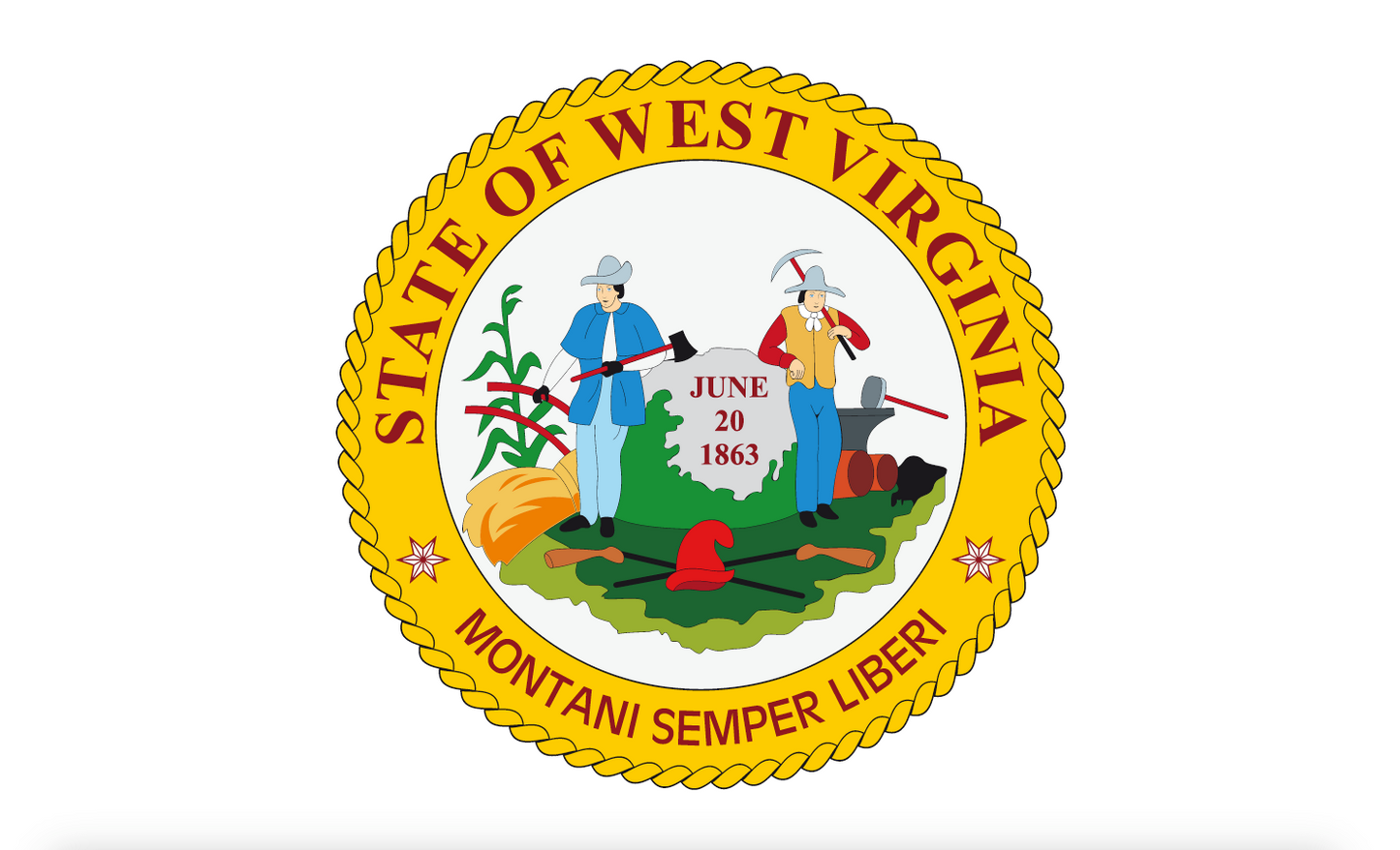 Westvirginia Sealflagge,USA, Nationalflaggen