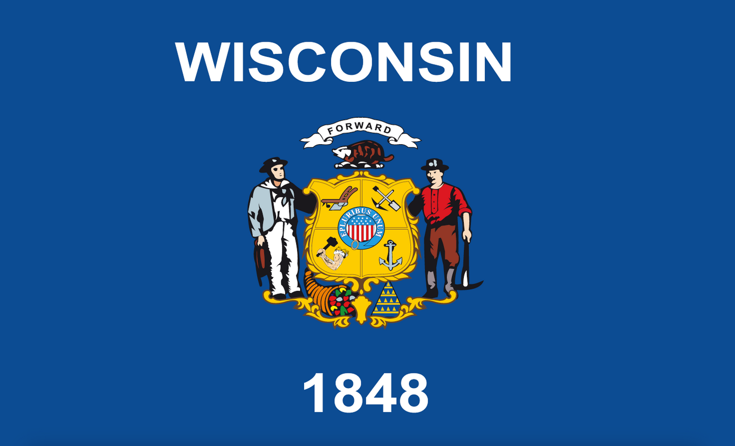 Wisconsinflagge,USA, Nationalflaggen