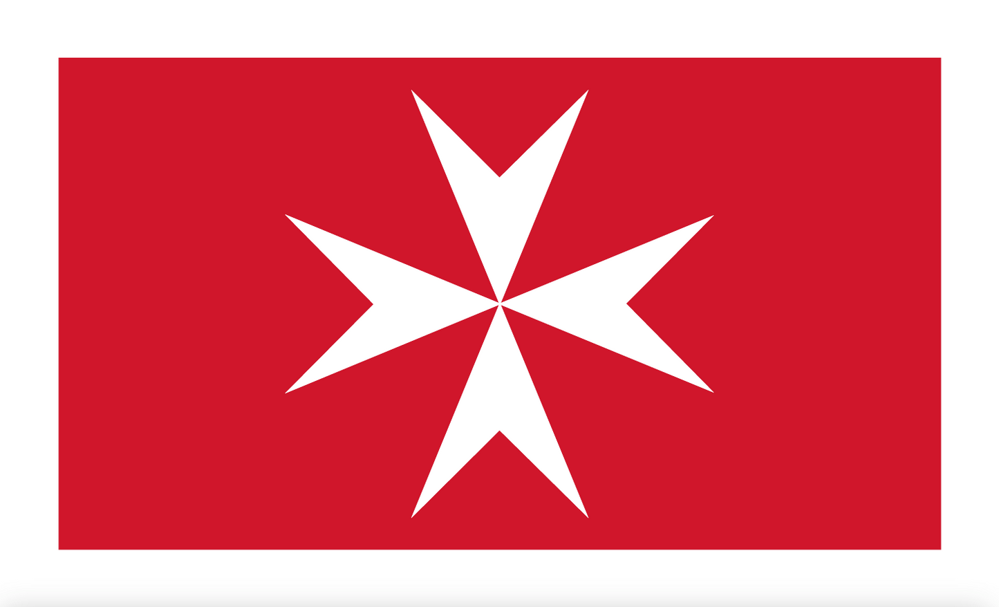 Malta (Zivilsenni) - Maltesische Handelsflagge (Boots und Yachtflagge)