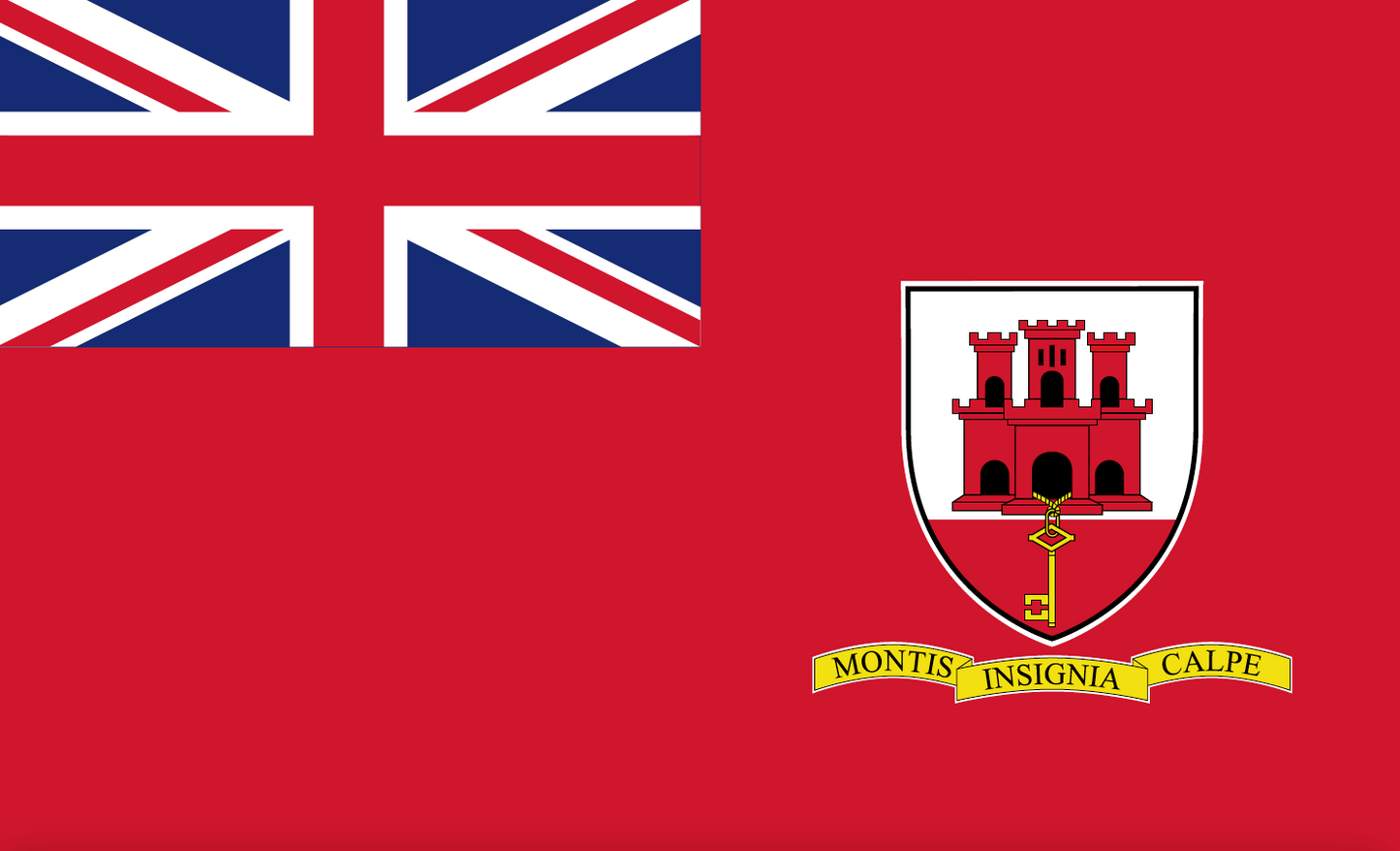 Gibraltar (Red Ensign) - Handelsflagge (Boots und Yachtflagge)