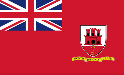 Gibraltar (Red Ensign) - Merchant flag (boat and yacht flag)