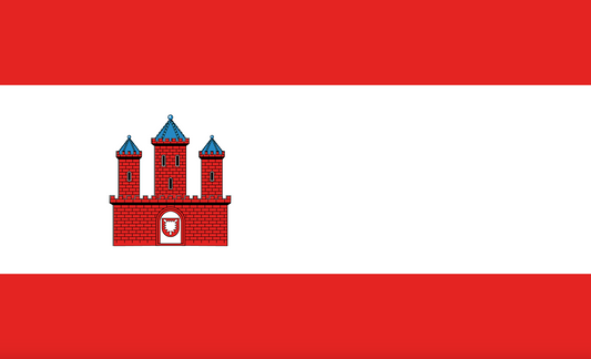 Rendsburgflagge, Schleswig-Holsteinflagge, Deutschland, Bundesländerflaggen, Gemeindeflaggenlagge