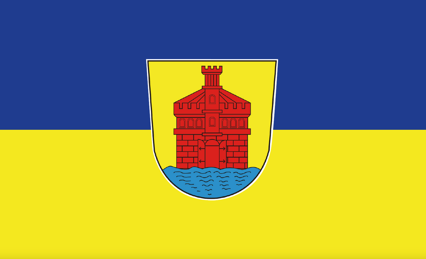 Meersburg-Flagge, Baden Württemberg, Bundesländerflaggen, Städteflaggen, Gemeindeflaggenlagge