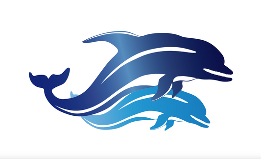 Delphinflaggeflagge 17, Tierflagge, Fischflagge