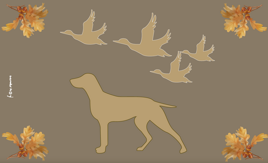 Jägerflagge Hund & Enten