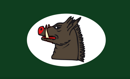 Keiler-Flagge, JägerflaggeJägerflagge, Jagd, Wildflagge, Eichenlaub, Försterflagge, Jagdgewehr, Jagd