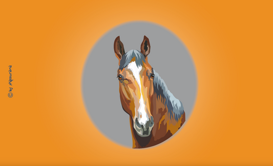 Pferdekopf Flagge, Pferde Fahne, Pferderassen, Pferdefreund