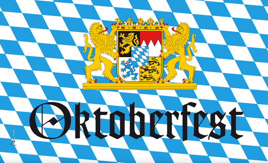 Bayrische Oktoberfest-Flagge, Gastronomieflaggen, Hotel, Restaurant, Bistro