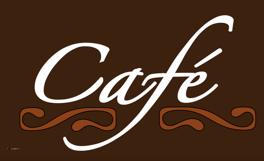 Café-Flagge, Gastronomieflaggen, Hotel, Restaurant, Bistro