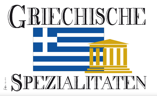 Griechische Spezialitäten-Flagge, Gastronomieflaggen, Hotel, Restaurant, Bistro