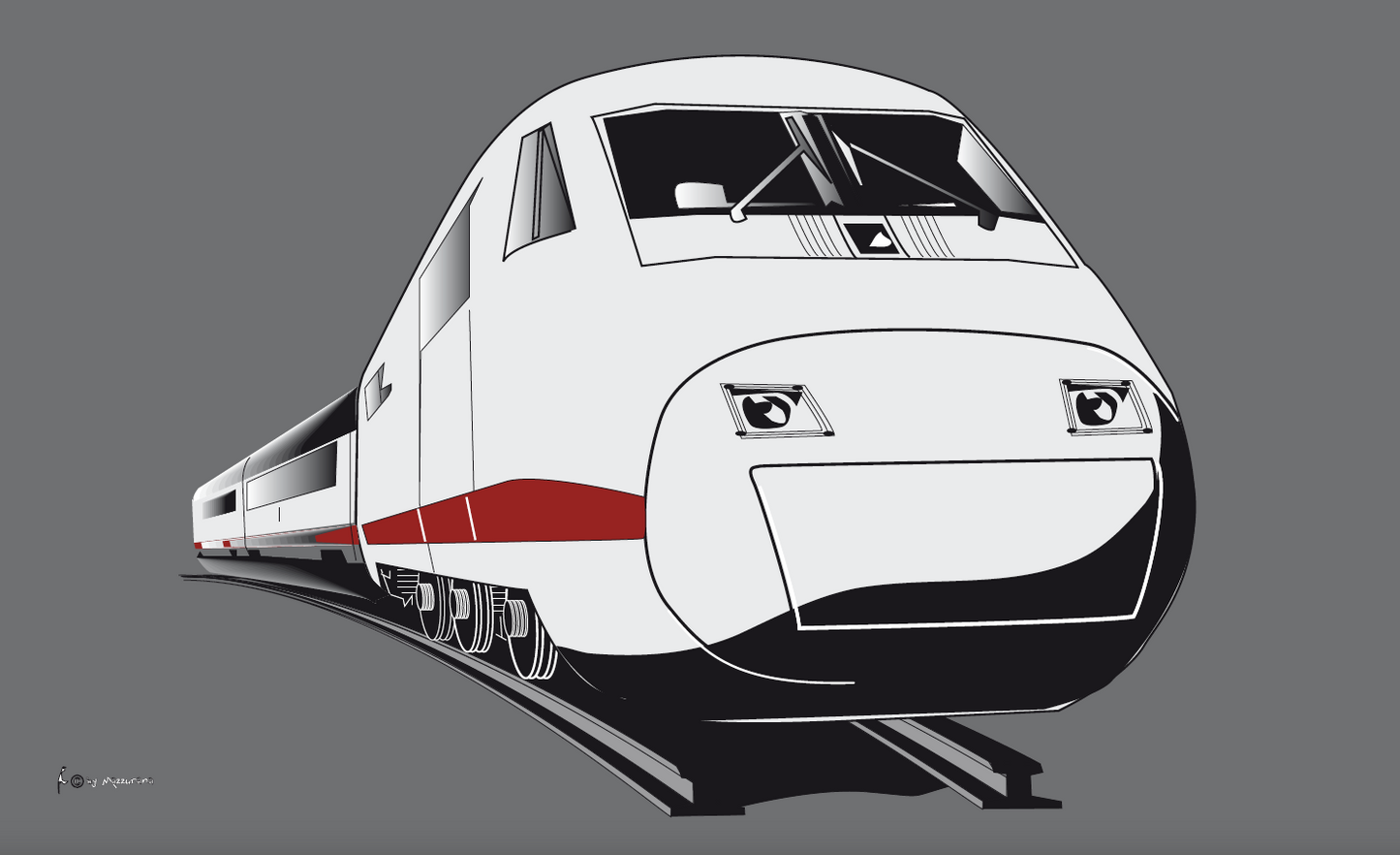 ICE-Flagge,Eisenbahnerfahne, Modelleisenbahner, Modellbau