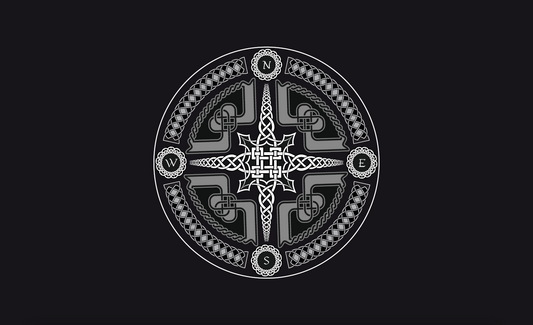 Kompassflagge black, Maritim, Seglerflagge, Mototbootflagge