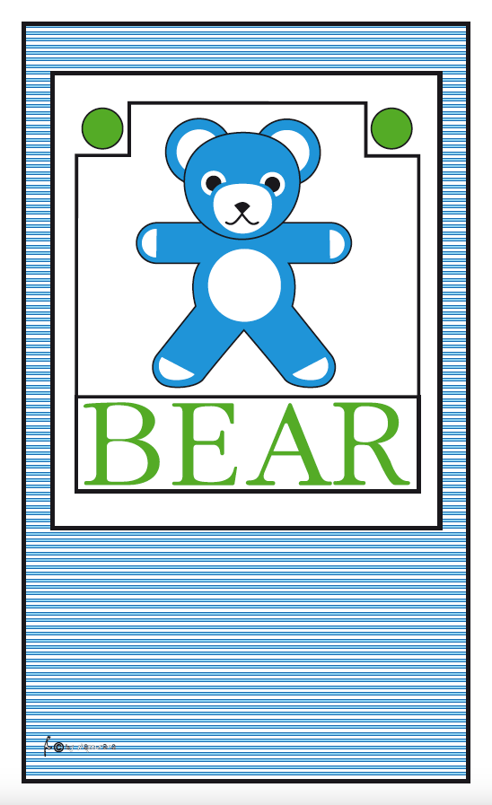 BEARSCHILD-Flagge, Spassfahnen, Fantasiefahnen, Kinderfahnen