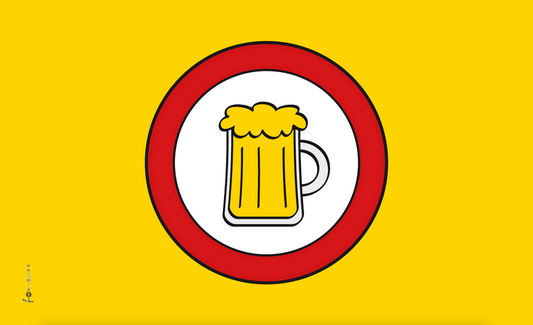 Bier Erlaubt-Flagge, Gastronomieflagge, Hotel, Restaurant, Bistro