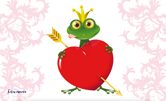 Frosch Fahne, Frosch Flagge, Liebes Frosch