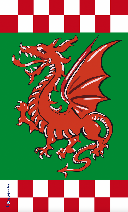 Ritter Drache, Drachenfahne, Ritterfahne, Drachen Flagge