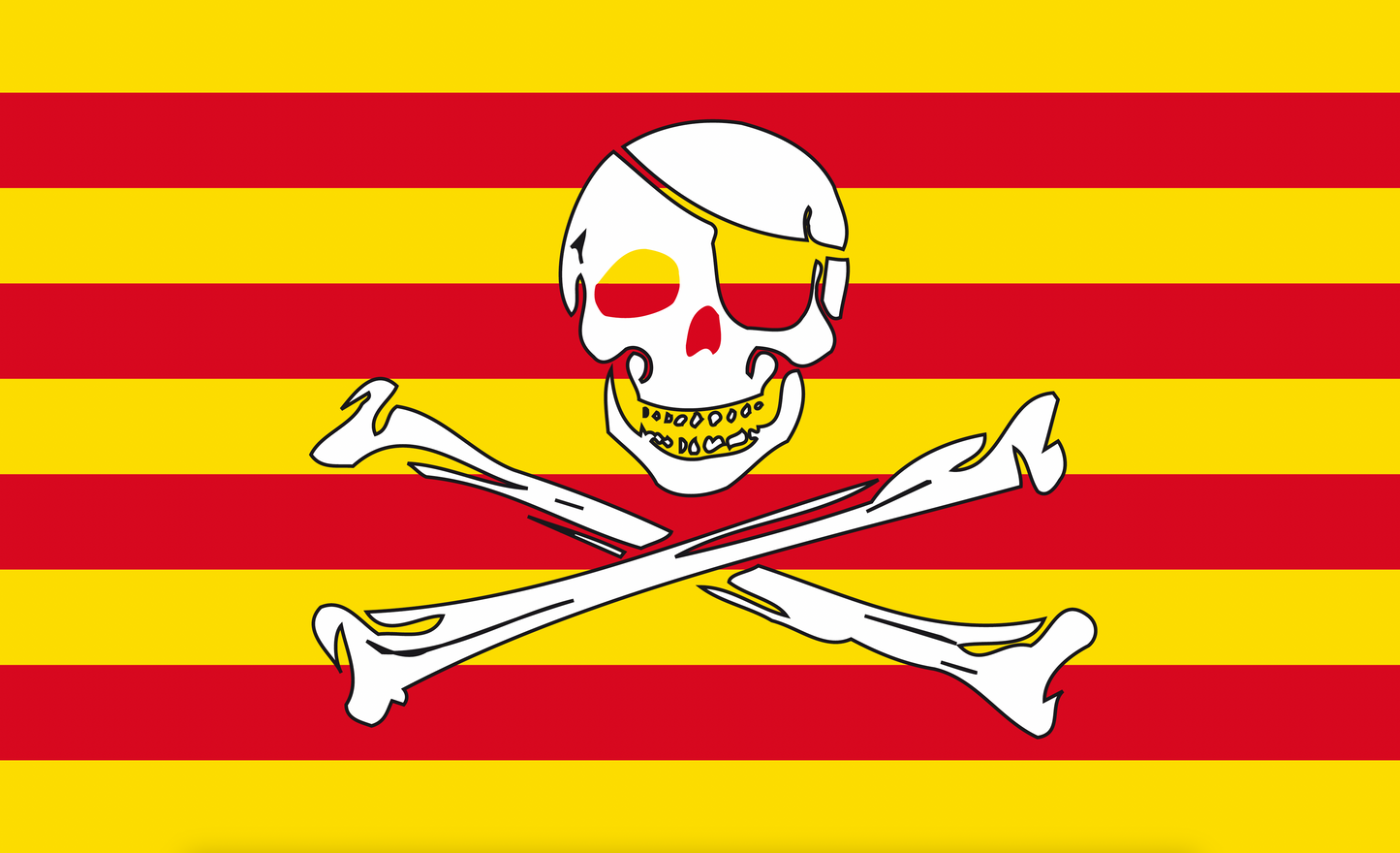 Katalane Totenkopf, Piratenflagge