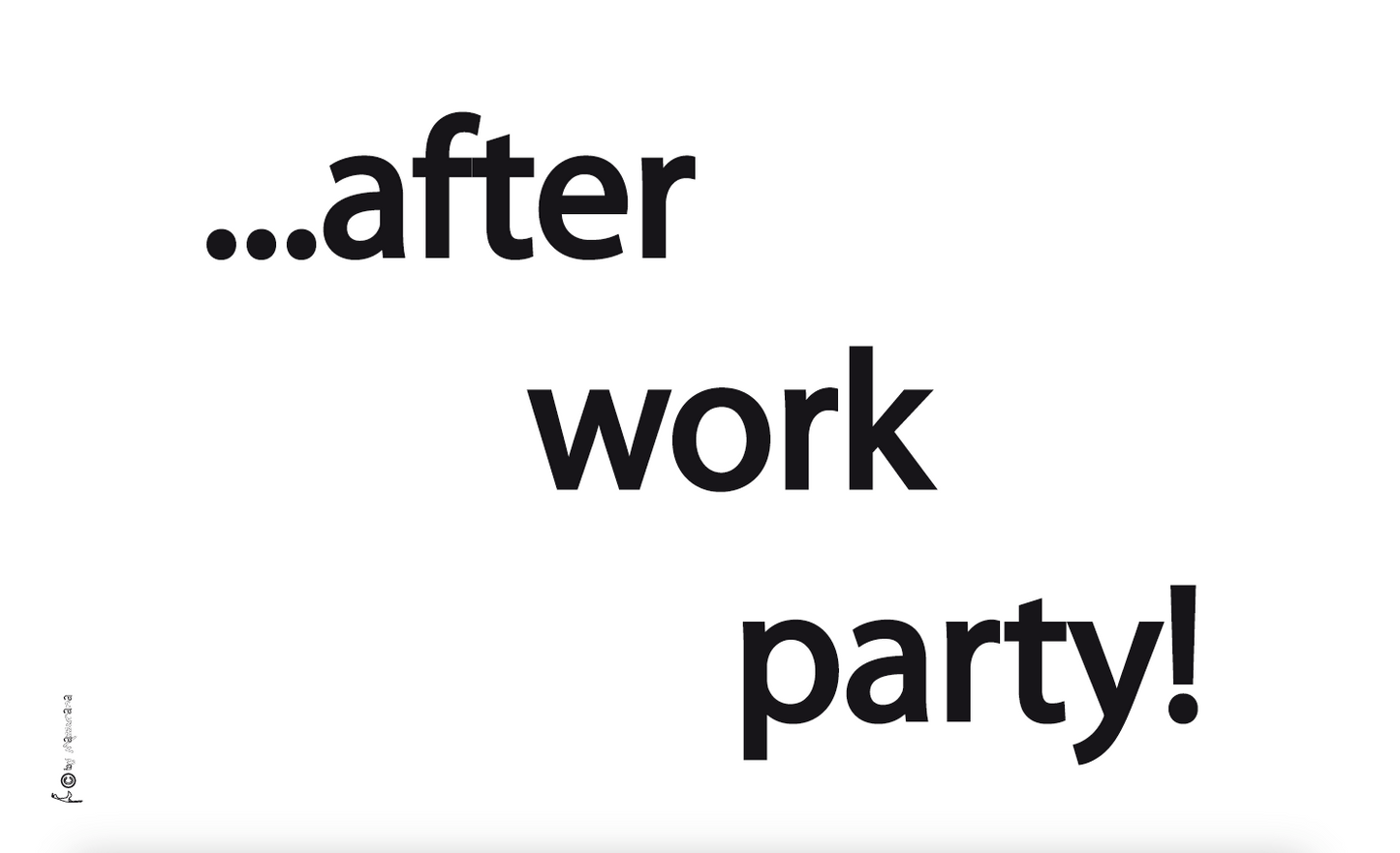 After Work Party-Flagge ,Gastronomieflaggen, Hotel, Restaurant, Bistro