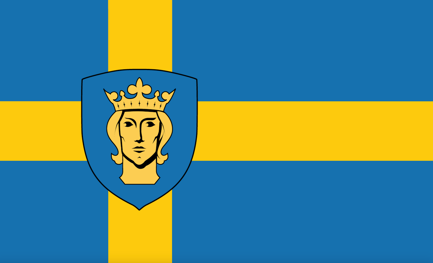 Stockholm Flag – City flag of Stockholm, Sweden