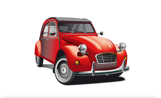 Citroen Ente ,1, Oldtimerflagge, Classic Cars, Charlsten Ente, Auto, Autofahne, Autoflagge, Oldtime