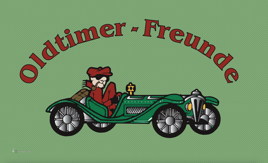Oldtimer-Flagge,Auto-, Motoradflaggen,Motorsportflaggen,Formel1-Flaggen