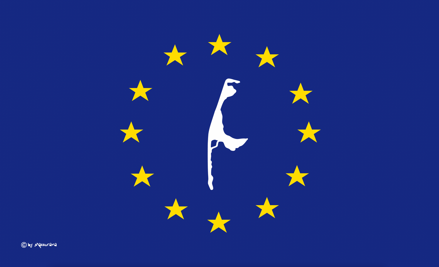 Euro-Sylt Flagge – Inselgefühl trifft europäische Idee