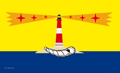 Drapeau de Hörnum – Le sud de Sylt dans le vent