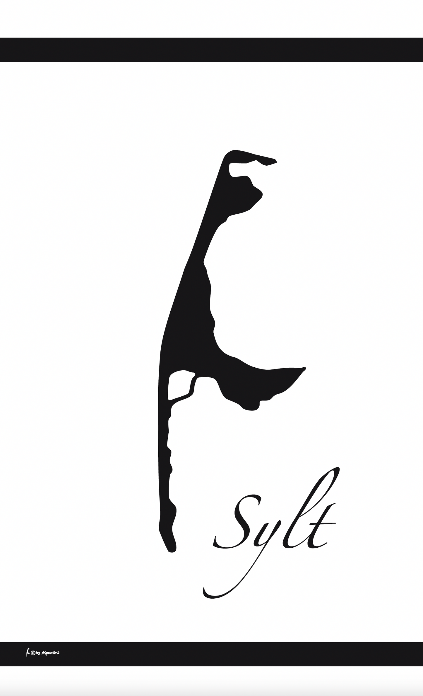 Insel Schwarz Sylt Flagge – Klare Linie. Starker Ausdruck. Nordsee pur.