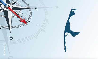 Drapeau Sylt &amp; Compass – S'orienter avec style