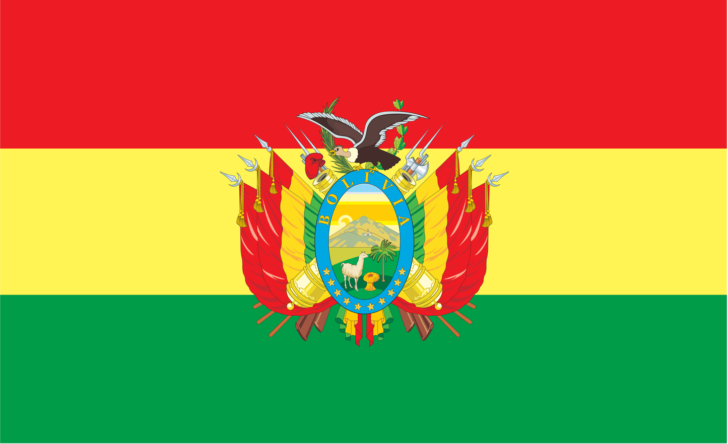 Bolivienflagge, Bolivien, Nationalfahnen