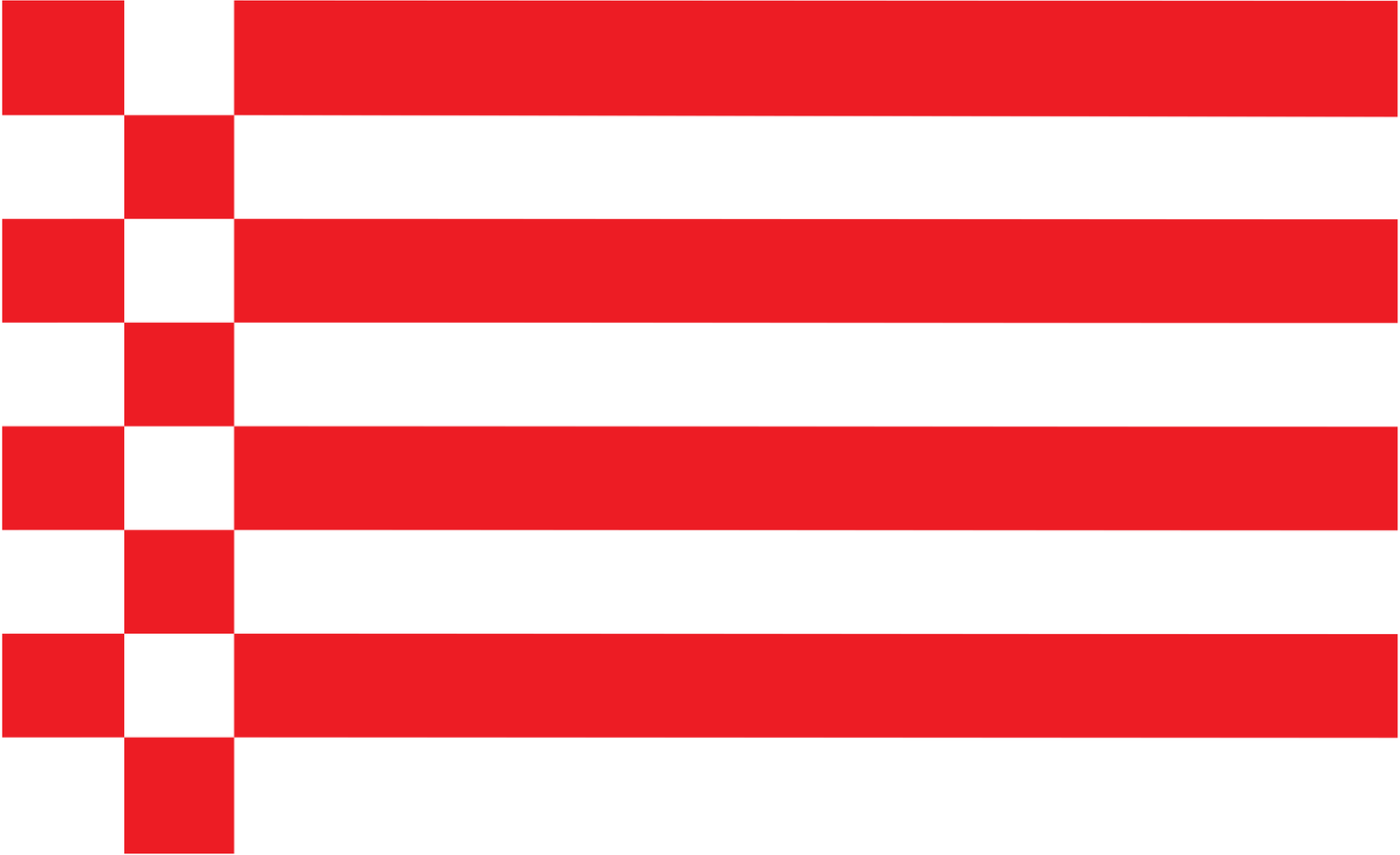 Bremenflagge – Bremer Speck - Klassisch Streifen ohne Wappen