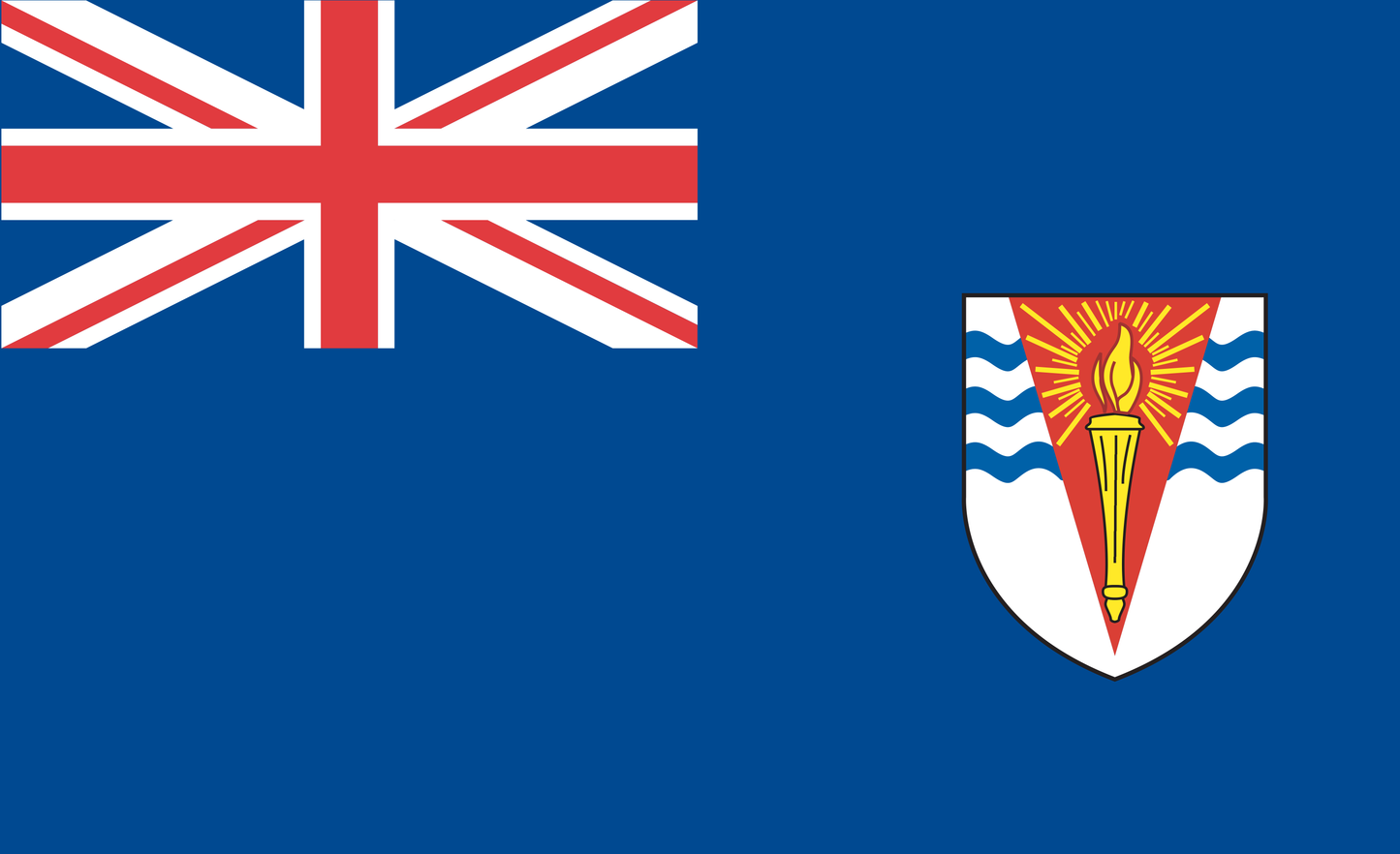Britantarctic Territoryflagge 2, Nationalfahnen