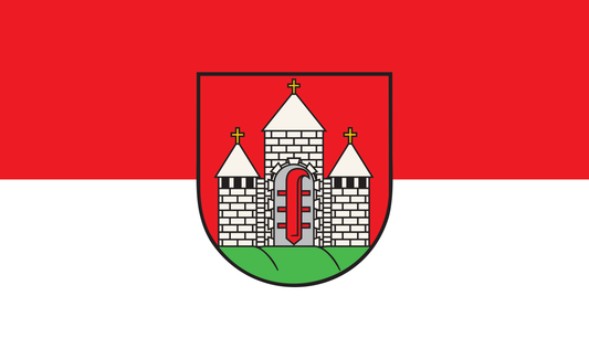 Drapeau de la ville de Brüssow, Brandebourg