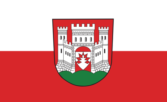 Drapeau citoyen, Rhénanie-du-Nord-Westphalie, Allemagne, collection de drapeaux régionaux et municipaux