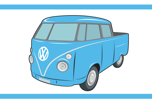 VW-Bulli-Flagge,Auto-, Motoradflaggen,Oldtimer, Motorsportflaggen,Formel1-Flaggen