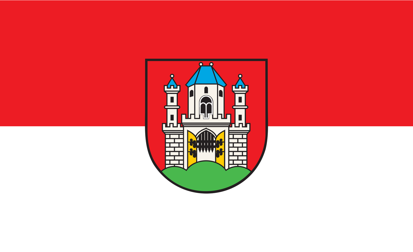 Drapeau de Burghausen Bavière