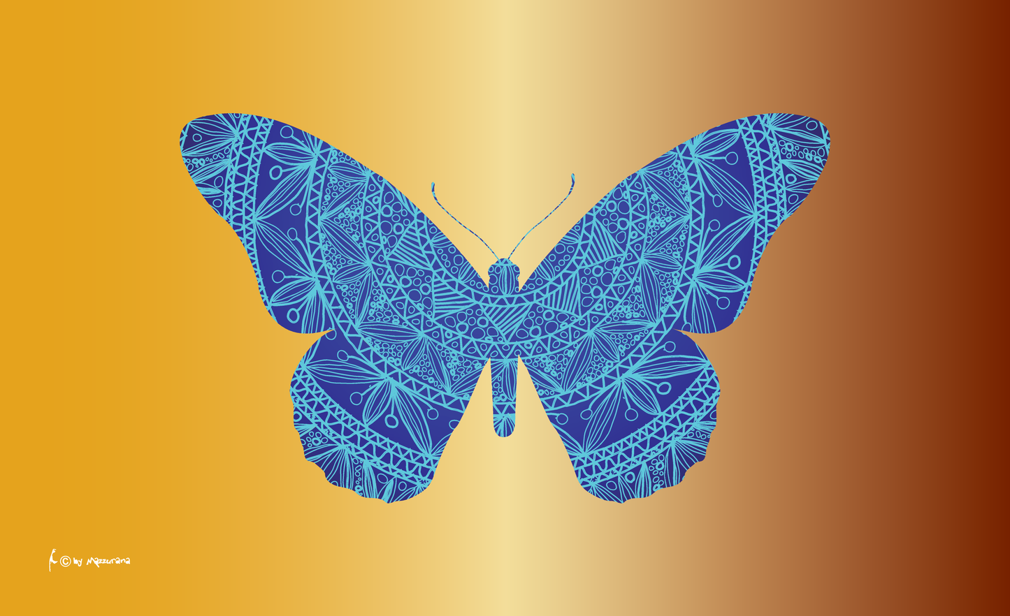 Butterfly abstrakt Flagge, Schmetterling, Tierflaggen