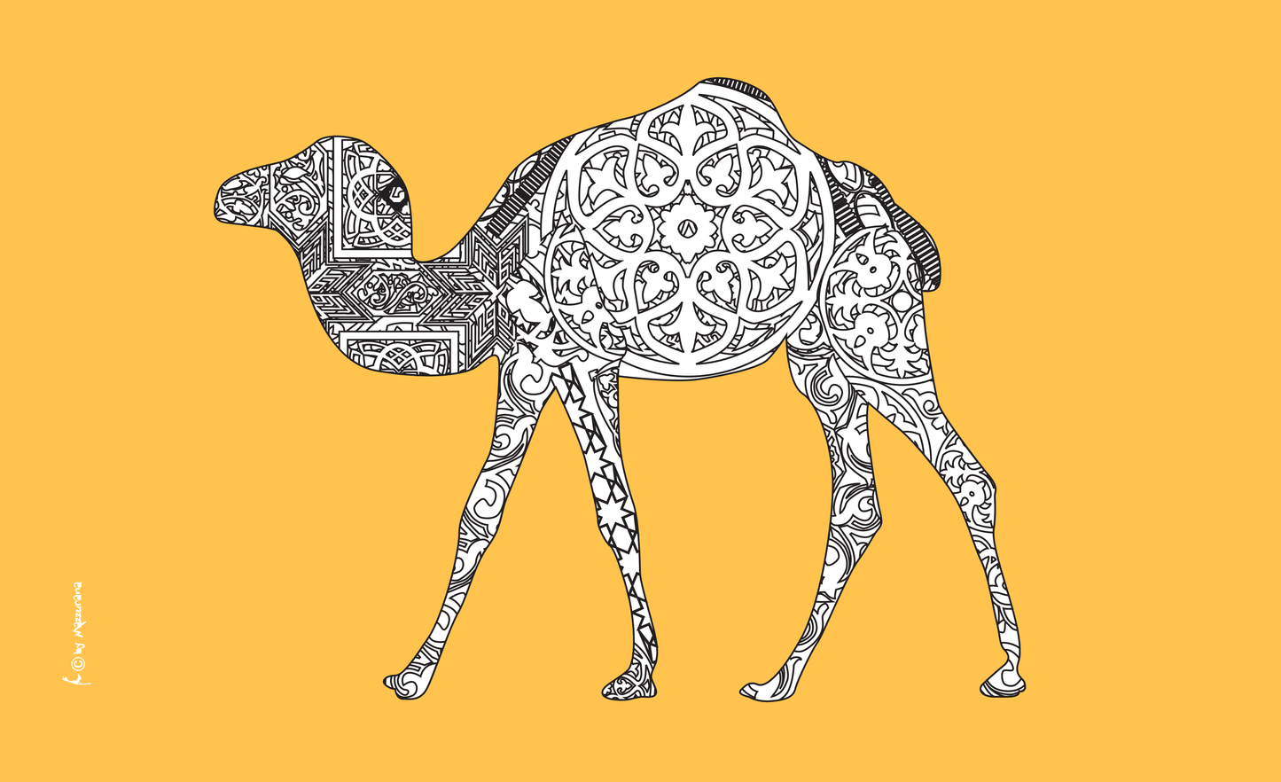 Camel 1 Flagge, Kamel, Wüste, Tierflaggen, Kamelflagge